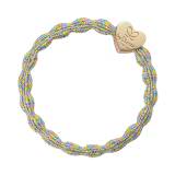 By Eloise London Metallic Gold Heart Ластик за коса за жени 1 бр Нюанс Candy