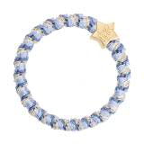 By Eloise London Woven Gold Star Ластик за коса за жени 1 бр Нюанс Ocean Breeze