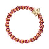 By Eloise London Metallic Gold Star Ластик за коса за жени 1 бр Нюанс Tropicana