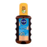 Nivea Sun Protect & Bronze Oil Spray SPF20 Слънцезащитна козметика за тяло 200 ml