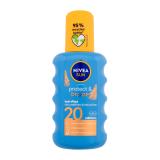 Nivea Sun Protect & Bronze Sun Spray SPF20 Слънцезащитна козметика за тяло 200 ml