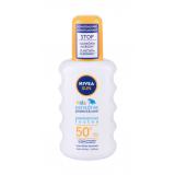 Nivea Sun Kids Protect & Sensitive Sun Spray SPF50+ Слънцезащитна козметика за тяло за деца 200 ml