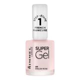 Rimmel London Super Gel French Manicure STEP1 Лак за нокти за жени 12 ml Нюанс 091 English Rose