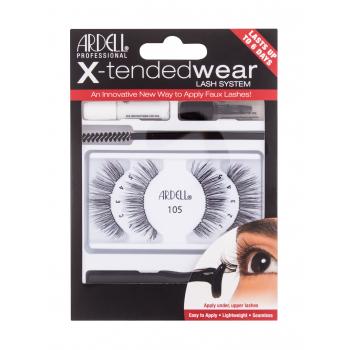 Ardell X-Tended Wear Lash System 105 Подаръчен комплект за жени изкуствени мигли X-Tended 105 1 бр + лепило за мигли X-Tended Wear 1 g + апликатор 1 бр + продукт за премахване на мигли 1 g + четка за мигли 1 бр