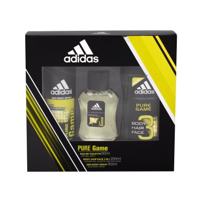 Adidas Pure Game Подаръчен комплект EDT 50ml + деоспрей 150 ml + душ гел 250 ml увредена кутия