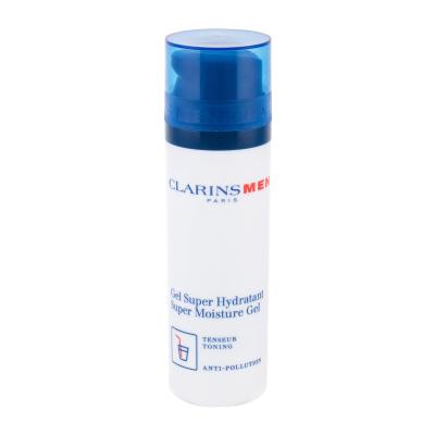Clarins Men Super Moisture Gel Гел за лице за мъже 50 ml увредена кутия