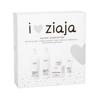 Ziaja Goat´s Milk Подаръчен комплект кремообразен душ сапун 500 ml + лосион за тяло 400 ml + дневна грижа за лице 50 ml + крем за ръце 50 ml увредена кутия