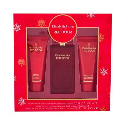 Elizabeth Arden Red Door Подаръчен комплект EDT 100ml + лосион за тяло 100 ml + душ гел 100 ml увредена кутия