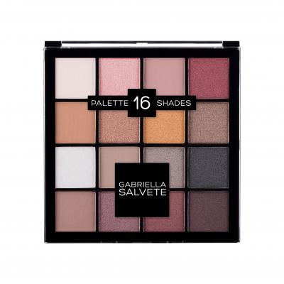 Gabriella Salvete Palette 16 Shades Сенки за очи за жени 20,8 g Нюанс 02 Pink