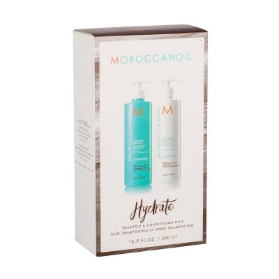 Moroccanoil Hydration Подаръчен комплект шампоан 500 ml + кондиционер 500 ml увредена кутия