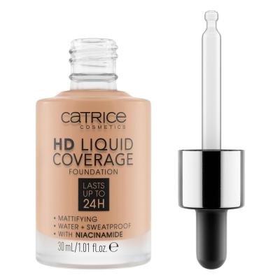 Catrice HD Liquid Coverage 24H Фон дьо тен за жени 30 ml Нюанс 040 Warm Beige