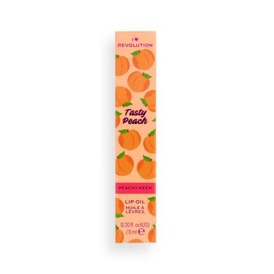 I Heart Revolution Tasty Peach Lip Oil Масло за устни за жени 6 ml Нюанс Peachy Keen