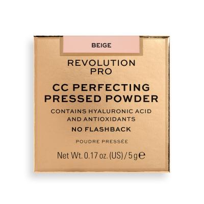 Revolution Pro CC Perfecting Press Powder Пудра за жени 5 гр Нюанс Beige