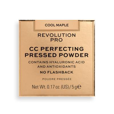 Revolution Pro CC Perfecting Press Powder Пудра за жени 5 гр Нюанс Cool Maple