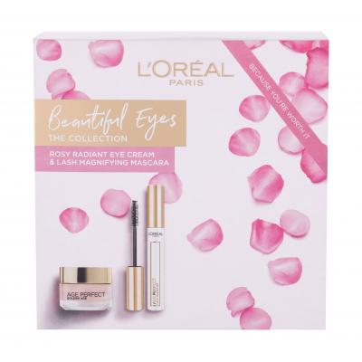 L'Oréal Paris Age Perfect Golden Age Подаръчен комплект околоочен крем 15 ml + спирала Age Perfect Lash 7,4 ml Black