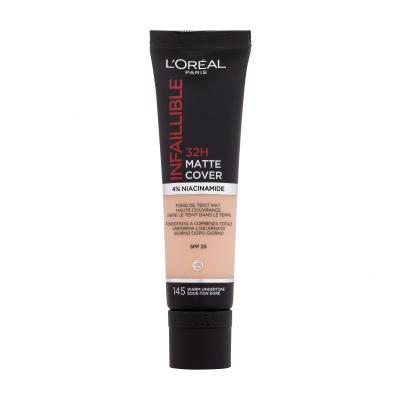 L'Oréal Paris Infaillible 32H Matte Cover SPF25 Фон дьо тен за жени 30 ml Нюанс 145