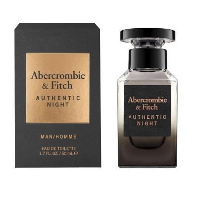 Abercrombie &amp; Fitch Authentic Night Eau de Toilette за мъже 50 ml
