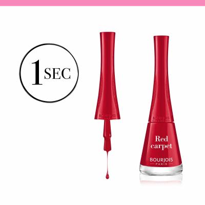 BOURJOIS Paris 1 Second Лак за нокти за жени 9 ml Нюанс 010 Red Carpet