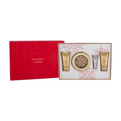 Elizabeth Arden Ceramide Daily Youth Restoring Подаръчен комплект серум за лице в капсули 60 бр + дневна грижа за лице SPF30 15 ml + нощна грижа за лице 15 ml + серум за лице Superstart Skin Renewal Booster 5 ml увредена кутия