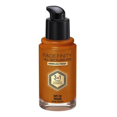 Max Factor Facefinity All Day Flawless SPF20 Фон дьо тен за жени 30 ml Нюанс W100 Cocoa