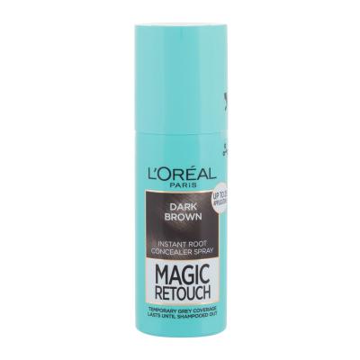 L'Oréal Paris Magic Retouch Instant Root Concealer Spray Боя за коса за жени 75 ml Нюанс Dark Brown