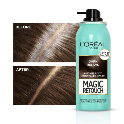 L&#039;Oréal Paris Magic Retouch Instant Root Concealer Spray Боя за коса за жени 75 ml Нюанс Dark Brown