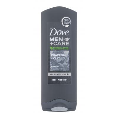 Dove Men + Care Charcoal + Clay Душ гел за мъже 250 ml