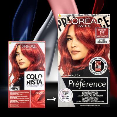 L&#039;Oréal Paris Colorista Permanent Gel Боя за коса за жени 60 ml Нюанс Bright Red