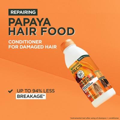 Garnier Fructis Hair Food Papaya Repairing Conditioner Балсам за коса за жени 350 ml