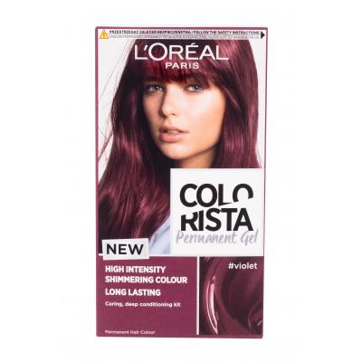 L'Oréal Paris Colorista Permanent Gel Боя за коса за жени 60 ml Нюанс Violet