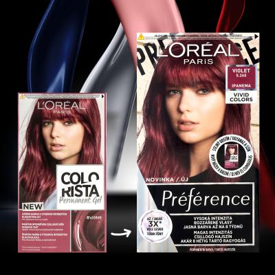 L&#039;Oréal Paris Colorista Permanent Gel Боя за коса за жени 60 ml Нюанс Violet