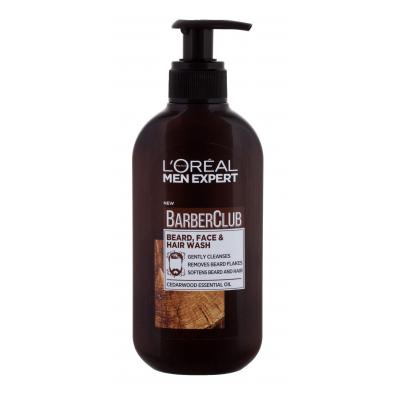 L'Oréal Paris Men Expert Barber Club Beard, Face & Hair Wash Шампоан за брада за мъже 200 ml