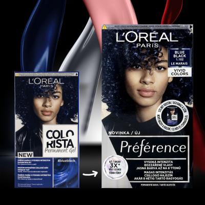 L&#039;Oréal Paris Colorista Permanent Gel Боя за коса за жени 60 ml Нюанс Blue Black