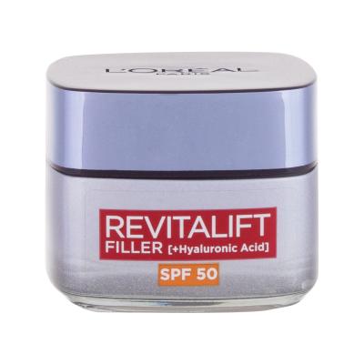 L'Oréal Paris Revitalift Filler HA SPF50 Дневен крем за лице за жени 50 ml
