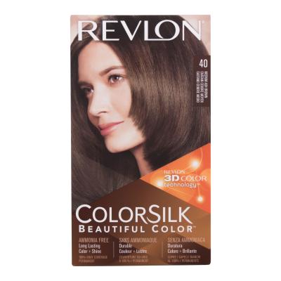 Revlon Colorsilk Beautiful Color Боя за коса за жени Нюанс 40 Medium Ash Brown Комплект