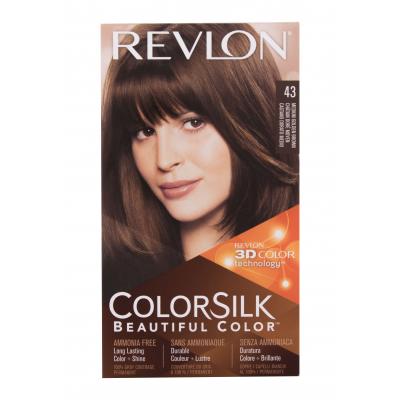Revlon Colorsilk Beautiful Color Боя за коса за жени Нюанс 43 Medium Golden Brown Комплект