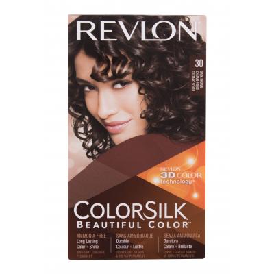 Revlon Colorsilk Beautiful Color Боя за коса за жени Нюанс 30 Dark Brown Комплект