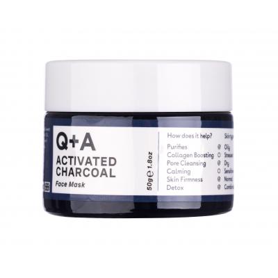 Q+A Activated Charcoal Маска за лице за жени 50 гр