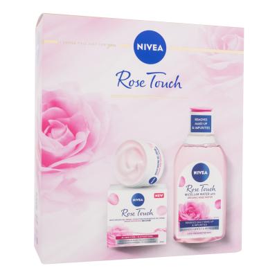 Nivea Rose Touch Подаръчен комплект дневен гел-крем за лице Rose Touch 50 ml + мицеларна вода Rose Touch 400 ml