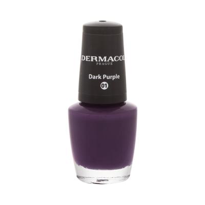 Dermacol Nail Polish Mini Autumn Limited Edition Лак за нокти за жени 5 ml Нюанс 01 Dark Purple