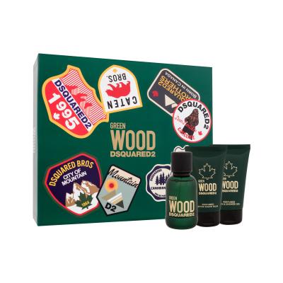 Dsquared2 Green Wood Подаръчен комплект EDT 50 ml + душ гел 50 ml + балсам след бръснене 50 ml