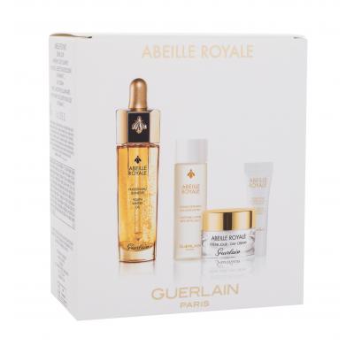 Guerlain Abeille Royale Programme Anti-Age Подаръчен комплект масло за лице Abeille Royale Youth Watery Oil 15 ml + дневен крем за лице Abeille Royale Day Cream 7 ml + тоник за лице Abeille Royale Fortifying Lotion With Royal Jelly 15 ml + околоочен крем Abeille Royale Eye Cream Multi-Wrinkle Minimi