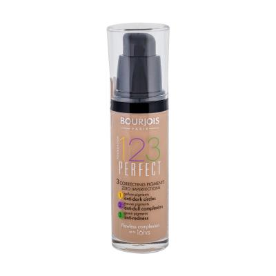 BOURJOIS Paris 123 Perfect Фон дьо тен за жени 30 ml Нюанс 55 Dark Beige увреден флакон