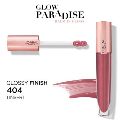 L&#039;Oréal Paris Glow Paradise Balm In Gloss Блясък за устни за жени 7 ml Нюанс 404 I Insert
