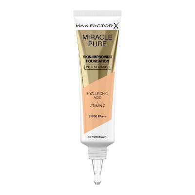 Max Factor Miracle Pure Skin-Improving Foundation SPF30 Фон дьо тен за жени 30 ml Нюанс 30 Porcelain