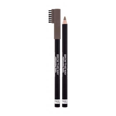 Rimmel London Brow This Way Professional Pencil Молив за вежди за жени 1,4 g Нюанс 005 Ash Brown