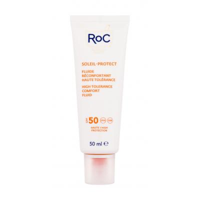 RoC Soleil-Protect High Tolerance Comfort Fluid SPF50 Слънцезащитен продукт за лице за жени 50 ml