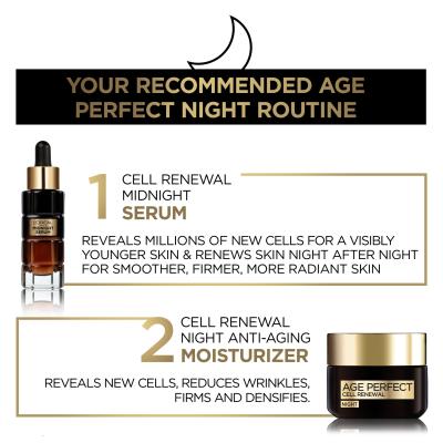 L&#039;Oréal Paris Age Perfect Cell Renew Midnight Serum Серум за лице за жени 30 ml