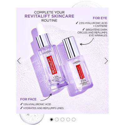 L&#039;Oréal Paris Revitalift Filler HA 2,5% Околоочен серум за жени 20 ml