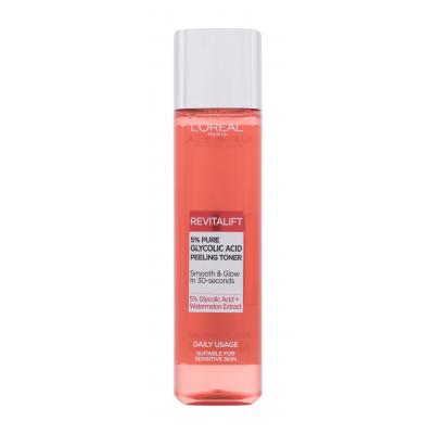L'Oréal Paris Revitalift 5% Pure Glycolic Acid Peeling Toner Лосион за лице за жени 180 ml